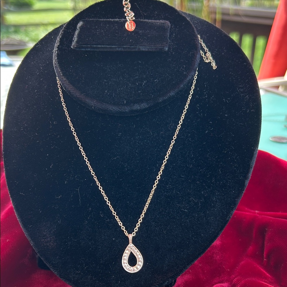 Anna Beck Gold Teardrop Pendant Necklace